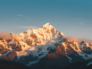 sunset in the mountains