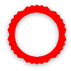 blank red label handmade non Ai