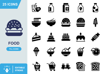 Simple dark blue solid icon representing a classic hamburger sandwich served on a plate for food and restaurant concepts