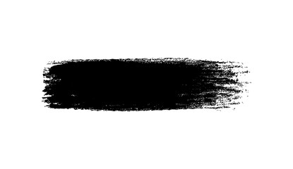 black ink brush strokes and lines hand-drawn grunge textures for graphic design isolat