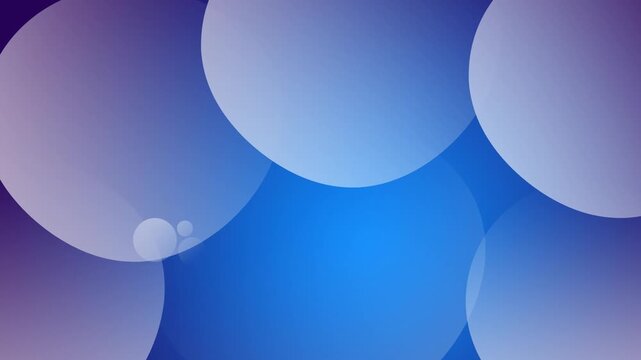 visual style is characterized by blue glowing circles with transparent gradient glass effects motion background.