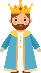 little man with a doll