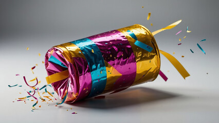 Confetti Cannon in Action. generative ai