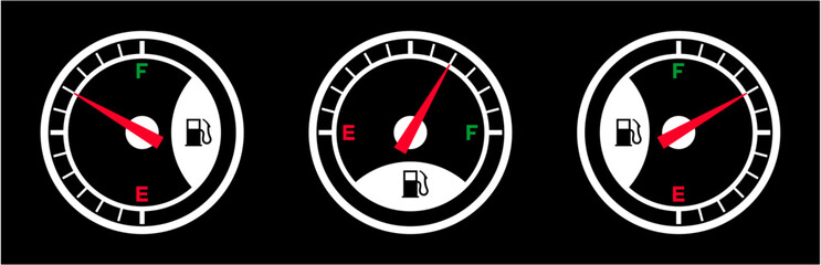 car fuel gauge dashboard icon