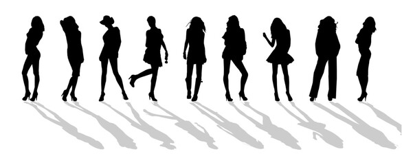 people crowd party silhouette