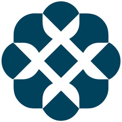 Futuristic Social Media Logo Emblem