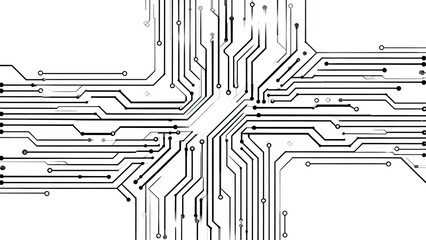 Abstract circuit board pattern