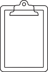 Black and White Nurse Clipboard.eps