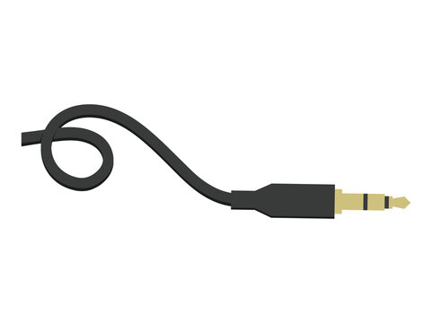 Hand drawn TRS Cable Illustration