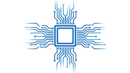 Blue circuit board design