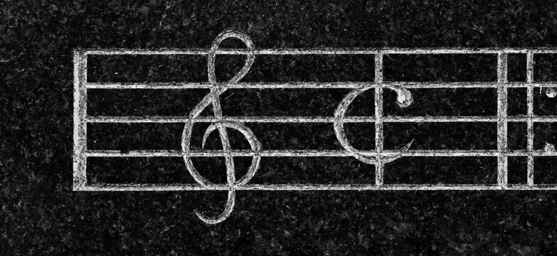 Notenschl&uuml;ssel Musik Notation