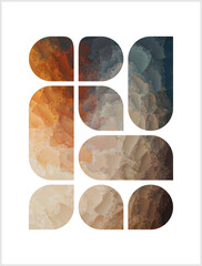 Poster designed with geometric shapes, White background, lines, Banner, Poster, abstract, solid color for media, social networks, Graphic illustration, layered shadow blended gradient effect 4