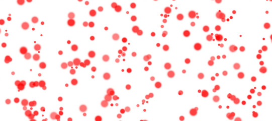 Red bokeh PNG. Soft blurred Red bokeh light glow on transparent background. Ideal for Christmas, valentine  and decorative seasonal graphic. 