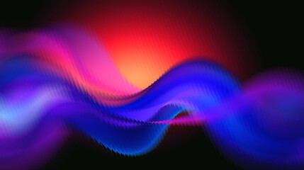 Vibrant colorful wave pattern with dynamic light gradient