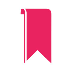 Red bookmark icon