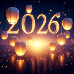 New Year 2026 Lantern Night Glow