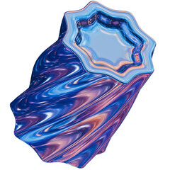 3D Cylinder Abstract Shape