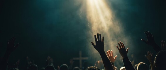 Christianity religion faith Jesus Christ involves worship, praise, repentance surrender God hand. faith Jesus Christ worship, praise repentance religion surrender, grace, hope, peace God holy hand.