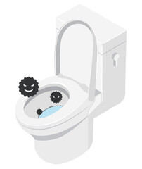 トイレの黒ずみ汚れ