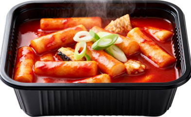 즉석떡볶이_한그릇_흰배경_음식사진