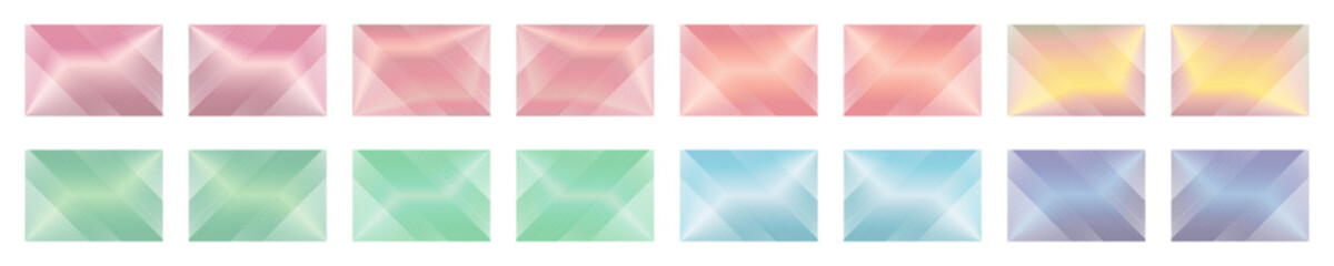 Obraz premium Vibrant Gradient Hatching Texture Pack Holographic Neon Backgrounds with Diagonal Lines and Abstract Colors.