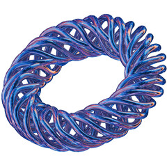 3D Torus Knot Abstract Shape