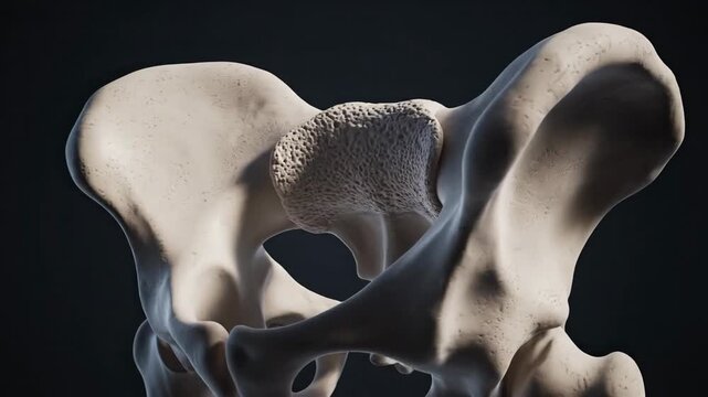Medical Animation of Human Ilium Bone with Camera Rotation