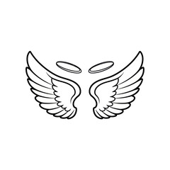 Angel Wings and Halos A Symbol of Divinity and Purity.