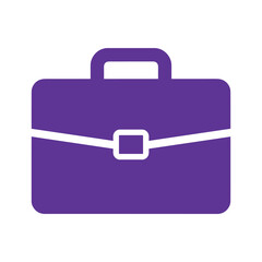 Purple Briefcase Icon