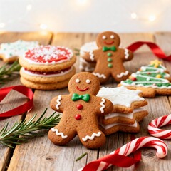 Fototapeta premium christmas gingerbread cookies