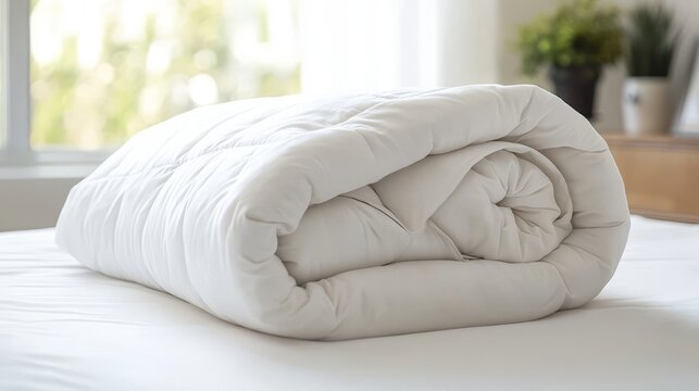 Perfect for hotels or personal spaces, this bed setup showcases domestic comfort.