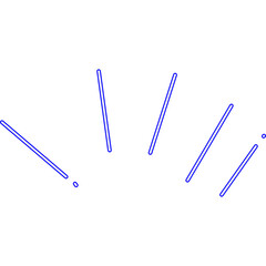 Obraz premium Hand Drawing Neon Rays