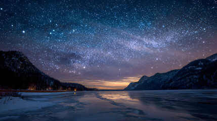 Frozen River Milky Way