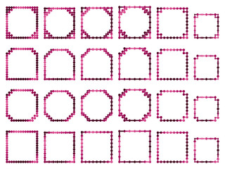 丸、四角角F1、12マゼンタ