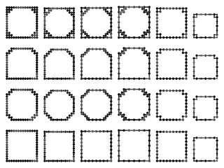 丸、四角角F1、19黒