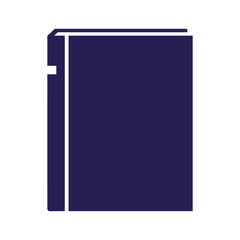 Closed dark blue book