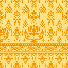 seamless floral pattern Thai design