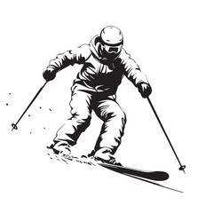 Fototapeta premium skier on a ski slope