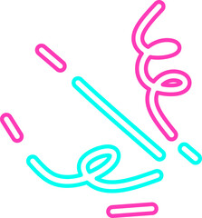 Neon Style Hand Drawn Rays