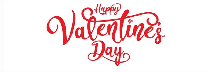  Valentine's Day holiday lettering isolated on a white Background. Drawn text for card, banner,