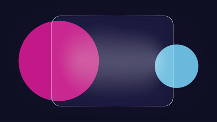 Abstract Shapes Overlap Modern Design Element Vector Graphic