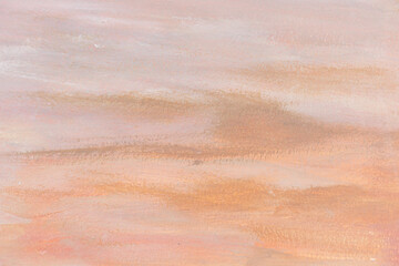 Grungy peach wall texture with spontaneous paint stains aged artistic surface