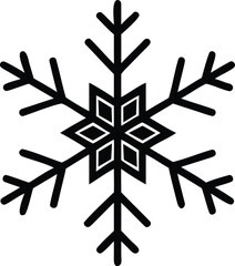 snowflake on a black background