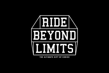 Ride Beyond Limits Motivational Emblem