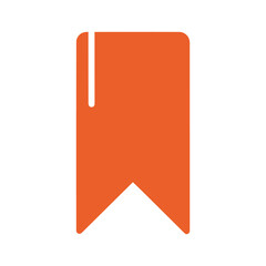 Orange bookmark icon