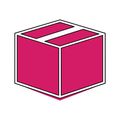 Pink box icon