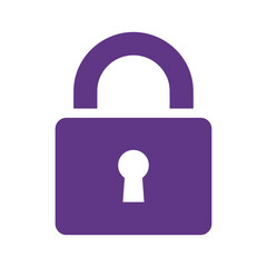 Open purple padlock icon