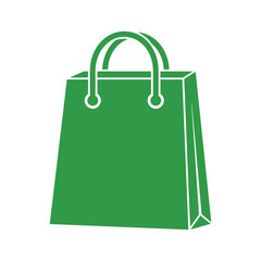 Green shopping bag icon