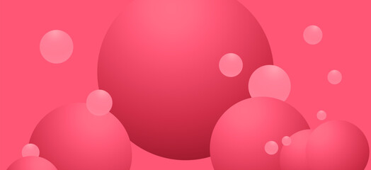 Cheerful floating pink ball design. Wide cover with fun and energetic pink shades. Great for Mother's or Women's Day