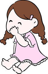 수면 잠옷 일러스트